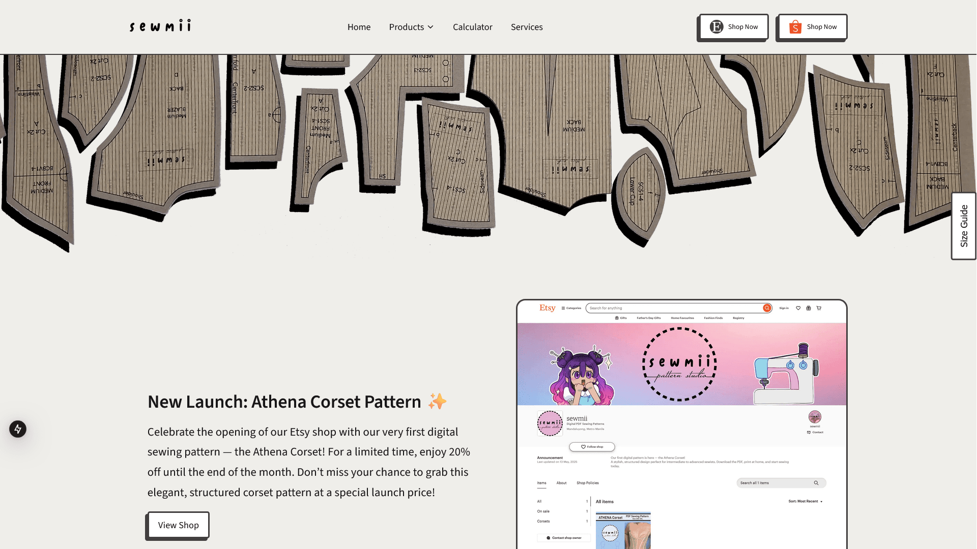 sewmii website thumbnail